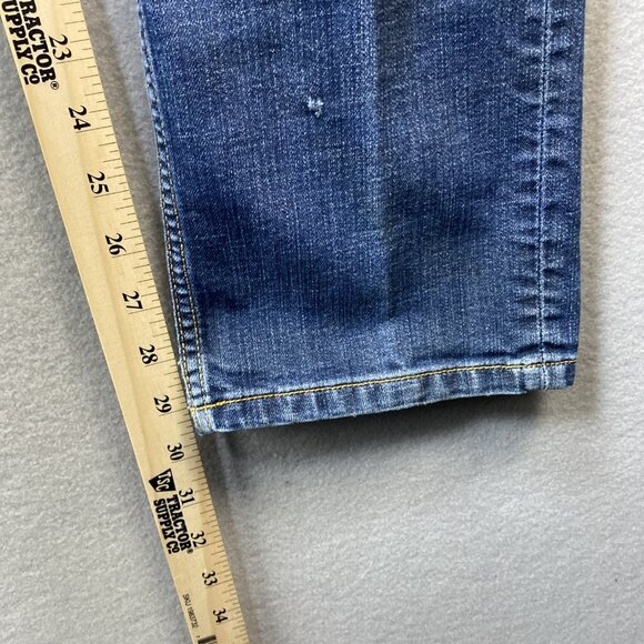 511 Tactical Skinny Jeans Men 38x32 Distressed Blue Stretch Denim Pants Workwear - Picture 9 of 16